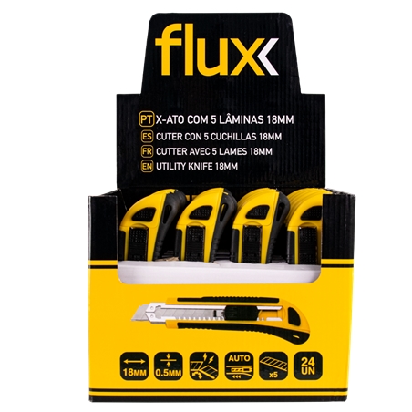 Conjunto 24 X-Atos 5 Laminas 18mm Flux - FC24X5L18