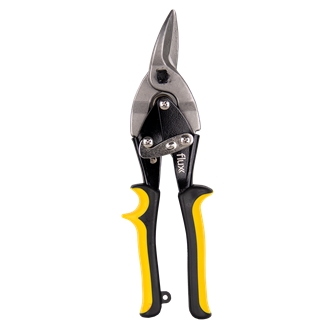 Tin Snips 10" Left Hand Cut Bimaterial Handle Flux - FTCCECB