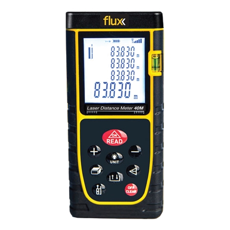 Medidor de Distancia Láser Digital Multifuncional 40 mt Flux - FMDLDM40