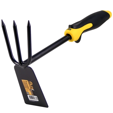 3-Prong Double Hoe with Bimaterial Handle Flux - FS3DPCBM250