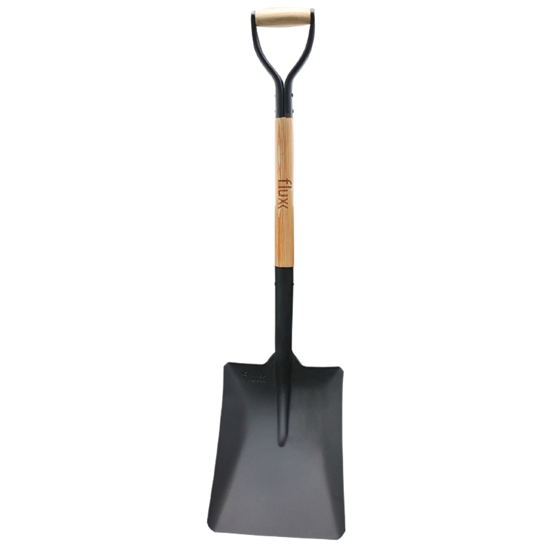 Wood Handle Square Shovel Flux