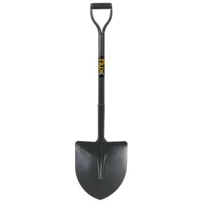 Point Head Shovel with Gray Metallic Handle Flux - FPBCMC