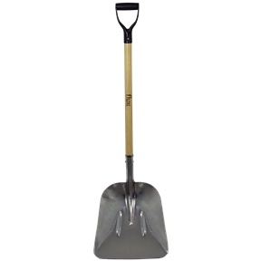 Aluminum Scoop Shovel with Wooden Handle Flux - FPACM