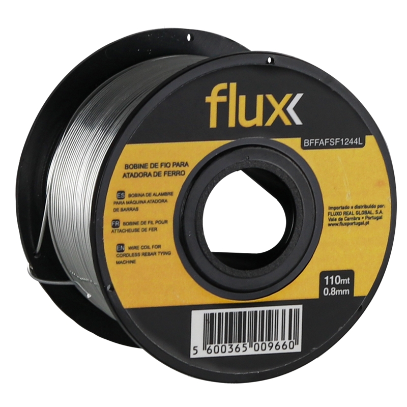 Bobine de Fio 110mt x 0,8mm para Atadora de Ferro Sem Fios 12V Flux