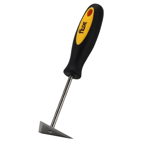 Grattoir Triangulaire Inox Manche Bi-matière 60mm Flux - FRTCB60